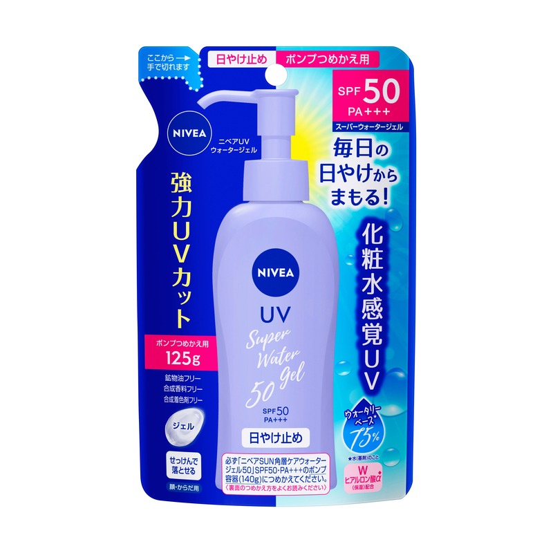ニベアUV ウォータージェル SPF50 ポンプつめかえ用の商品画像