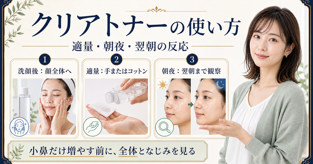 メディキューブ アゼライン酸ナイアシンアミドクリアトナーの使い方は?使用量・頻度・注意点を公式情報から整理