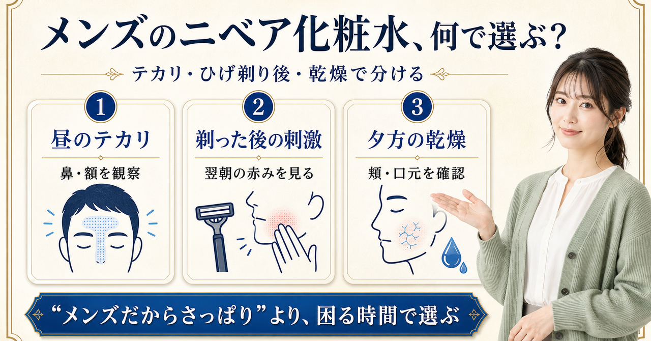 メンズ化粧水にニベアを使う順番は？塗る量と注意点
