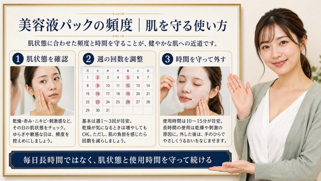 美容液パックの頻度と肌を守る使い方を解説するBeauty Board