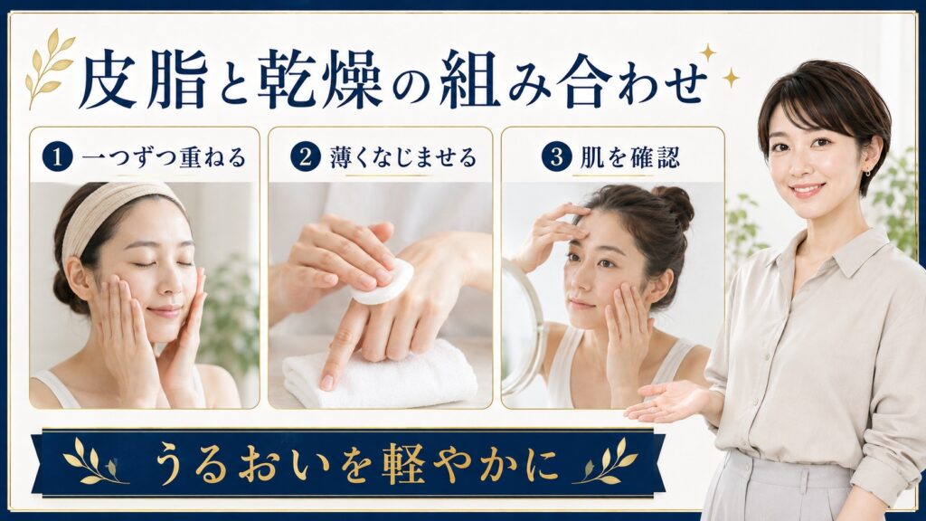 皮脂と乾燥の組み合わせをまとめたBeauty Board