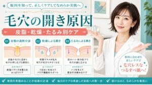 毛穴の開き原因とは？皮脂・乾燥・たるみ別の正しい改善ケア Beauty Board