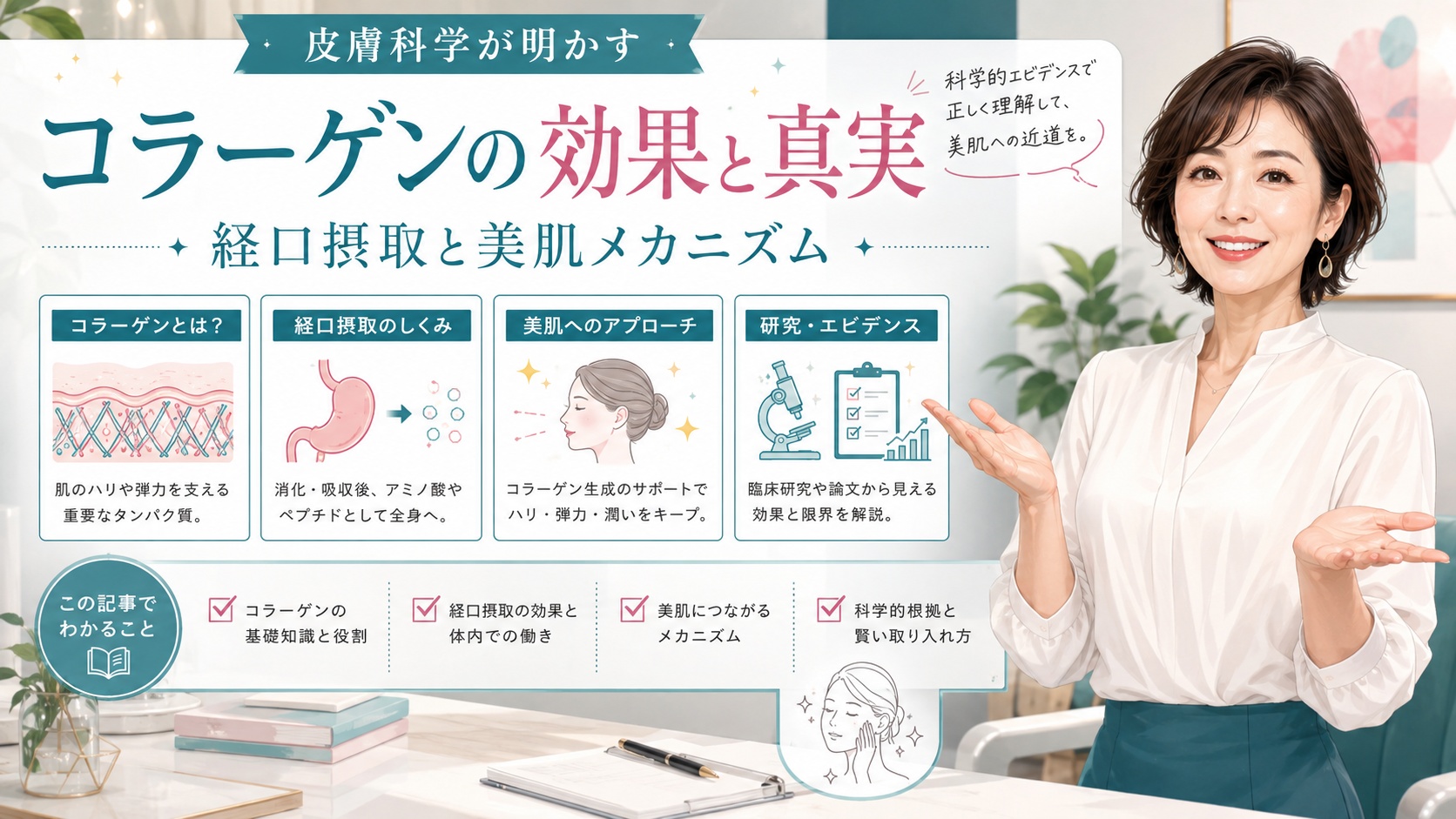 コラーゲンの効果は嘘?皮膚科学が明かす経口摂取の真実と美肌メカニズム Beauty Board