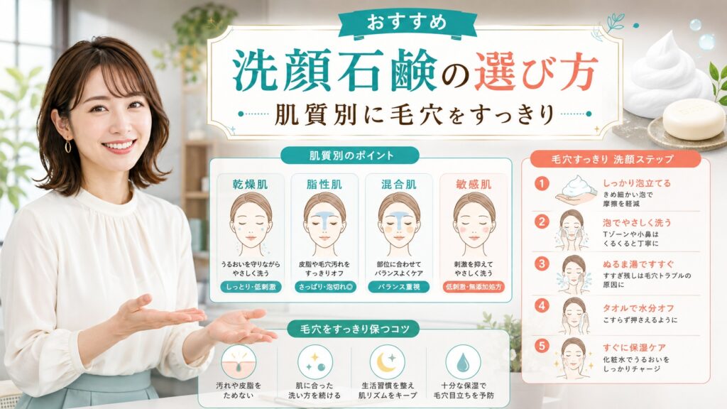 おすすめ洗顔石鹸の選び方と使い方｜毛穴をすっきり洗う肌質別ガイド Beauty Board
