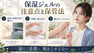保湿ジェルの保管と肌荒れ防止の注意点