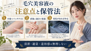 毛穴美容液のピリつき・乾燥・保管の注意点