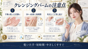 クレンジングバームの肌荒れ・乾燥を防ぐ注意点