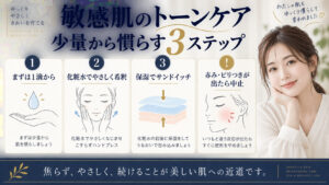 敏感肌のトーンアンプル活用法を解説するアイキャッチ