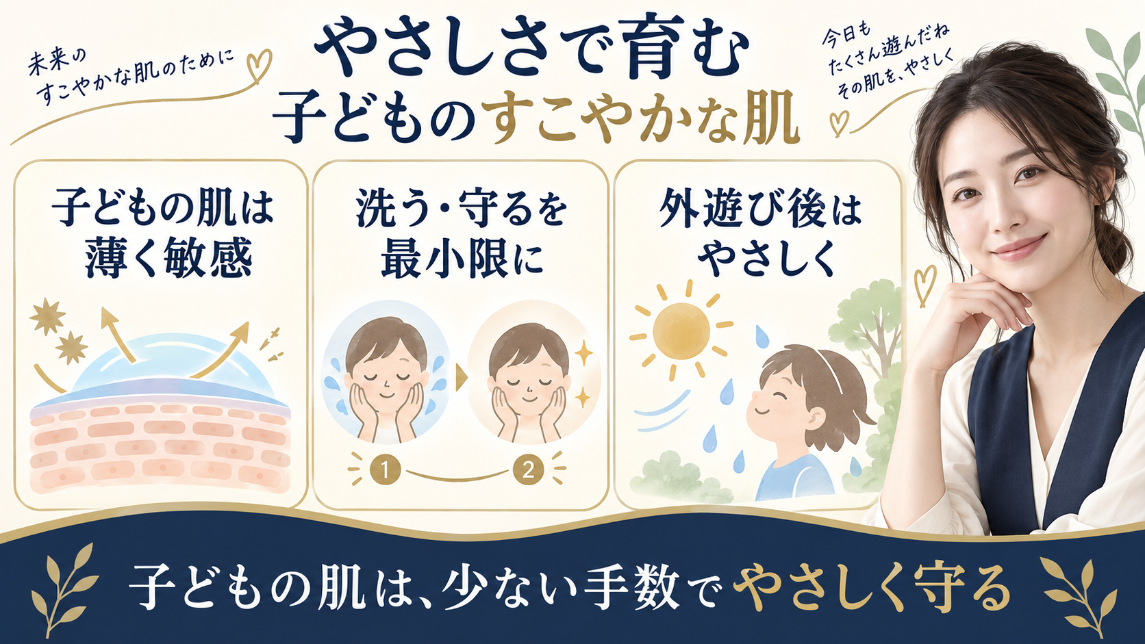 小学生の肌荒れと乾燥を防ぐやさしいスキンケア