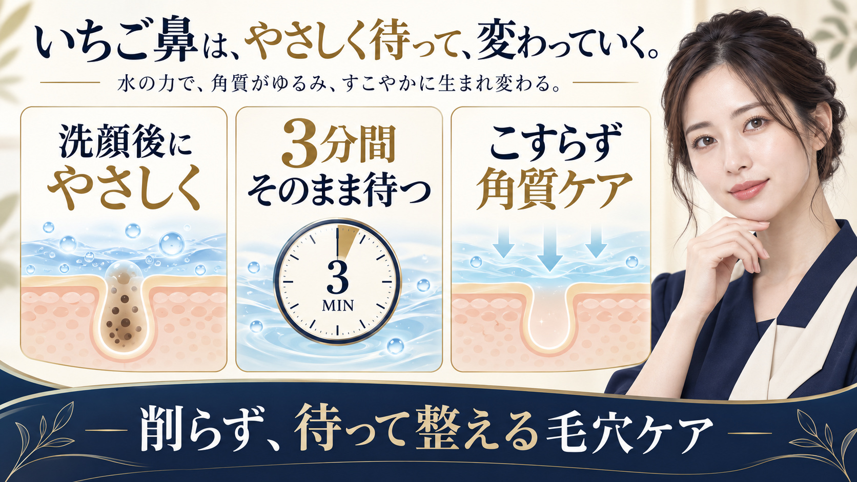 いちご鼻の角質ケアと3分間待つ正しい使い方