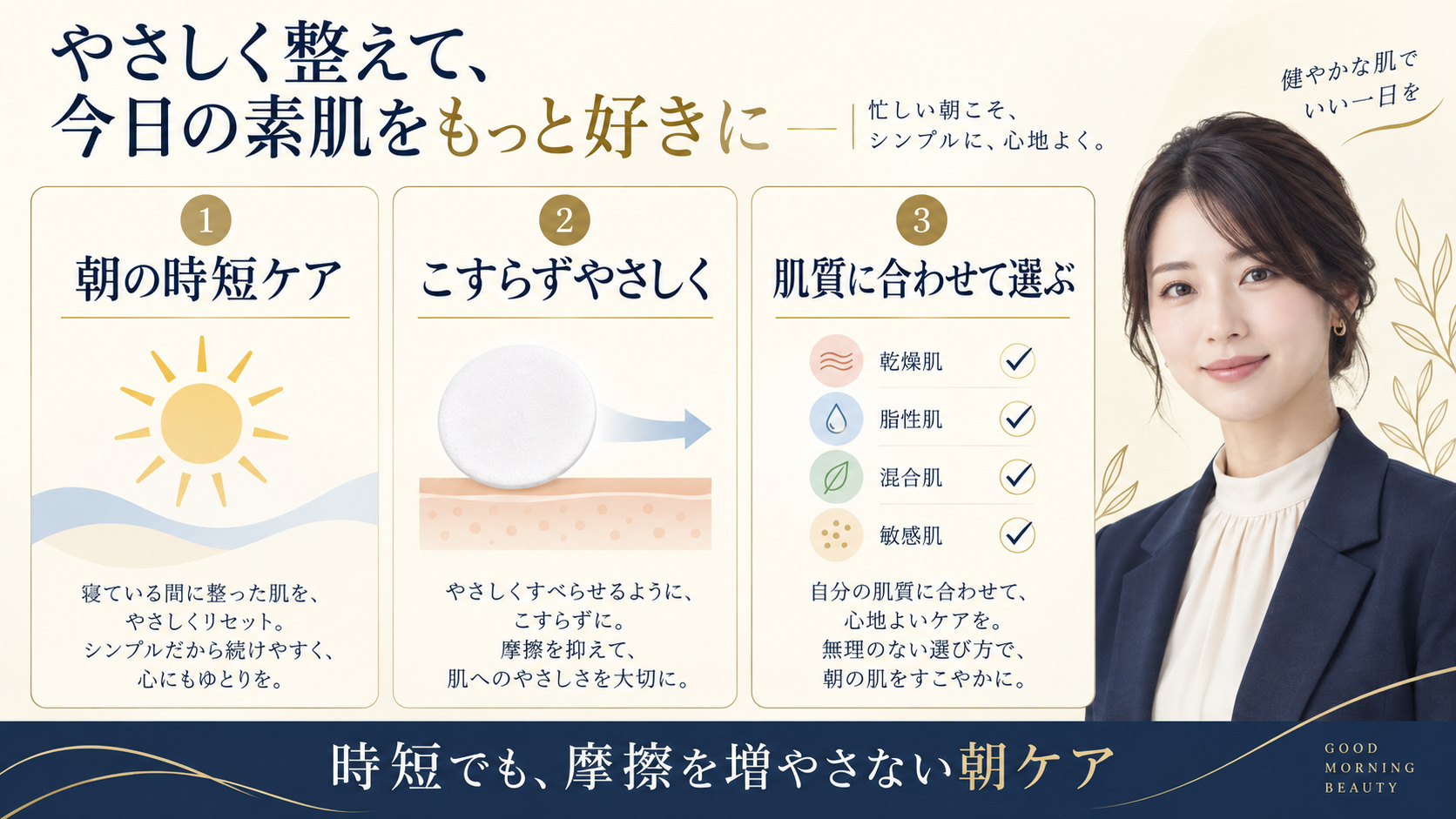 朝の拭き取り化粧水のメリットと摩擦を抑える使い方