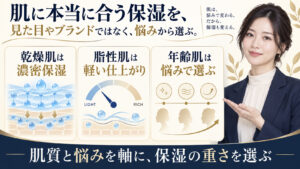 肌質と悩み別の保湿クリーム選び
