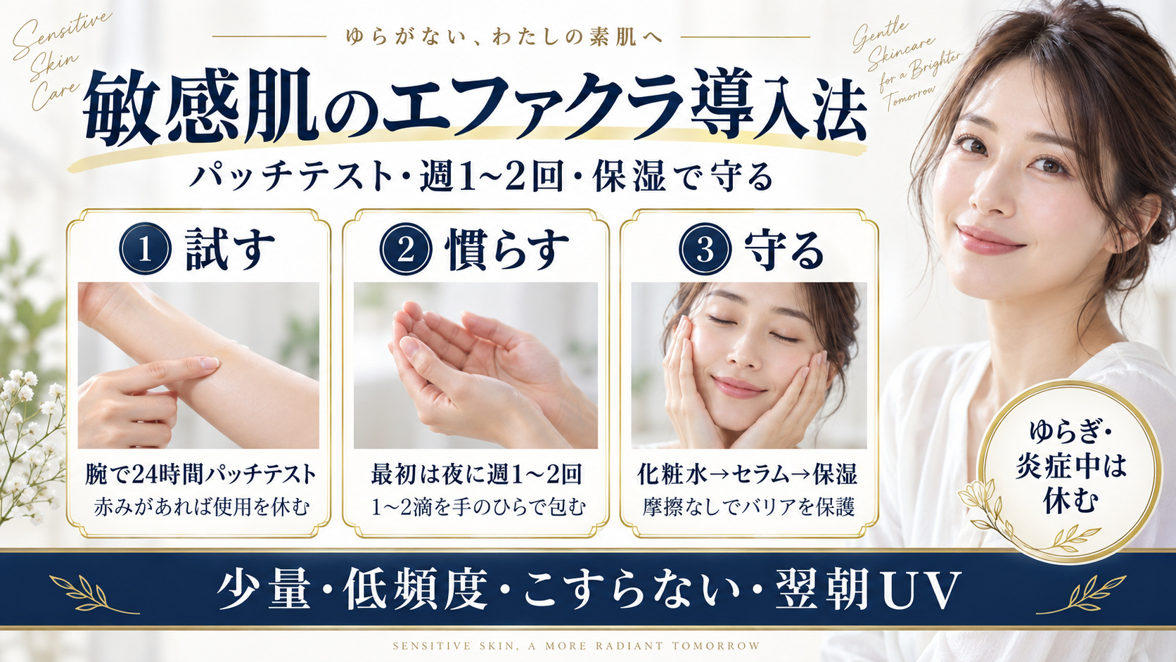 敏感肌向けエファクラ ピールケア セラムの使い方