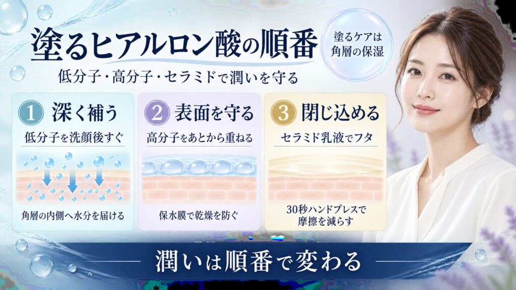 高分子と低分子ヒアルロン酸の正しい使い方