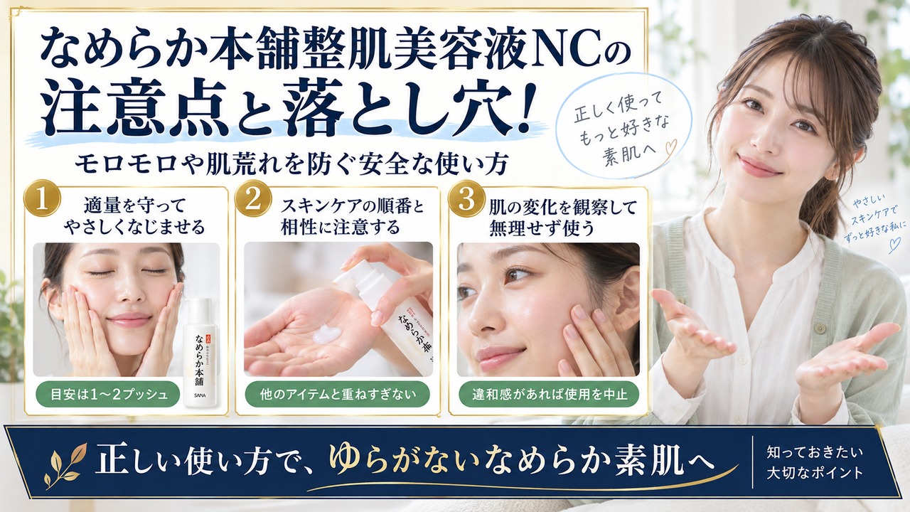Chocobra 5981-nameraka-honpo-conditioning-serum-nc-caution eyecatch