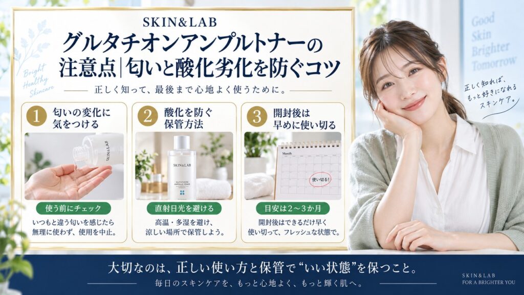 Chocobra 6046-skinnlab-glutathione-ampoule-toner-caution eyecatch