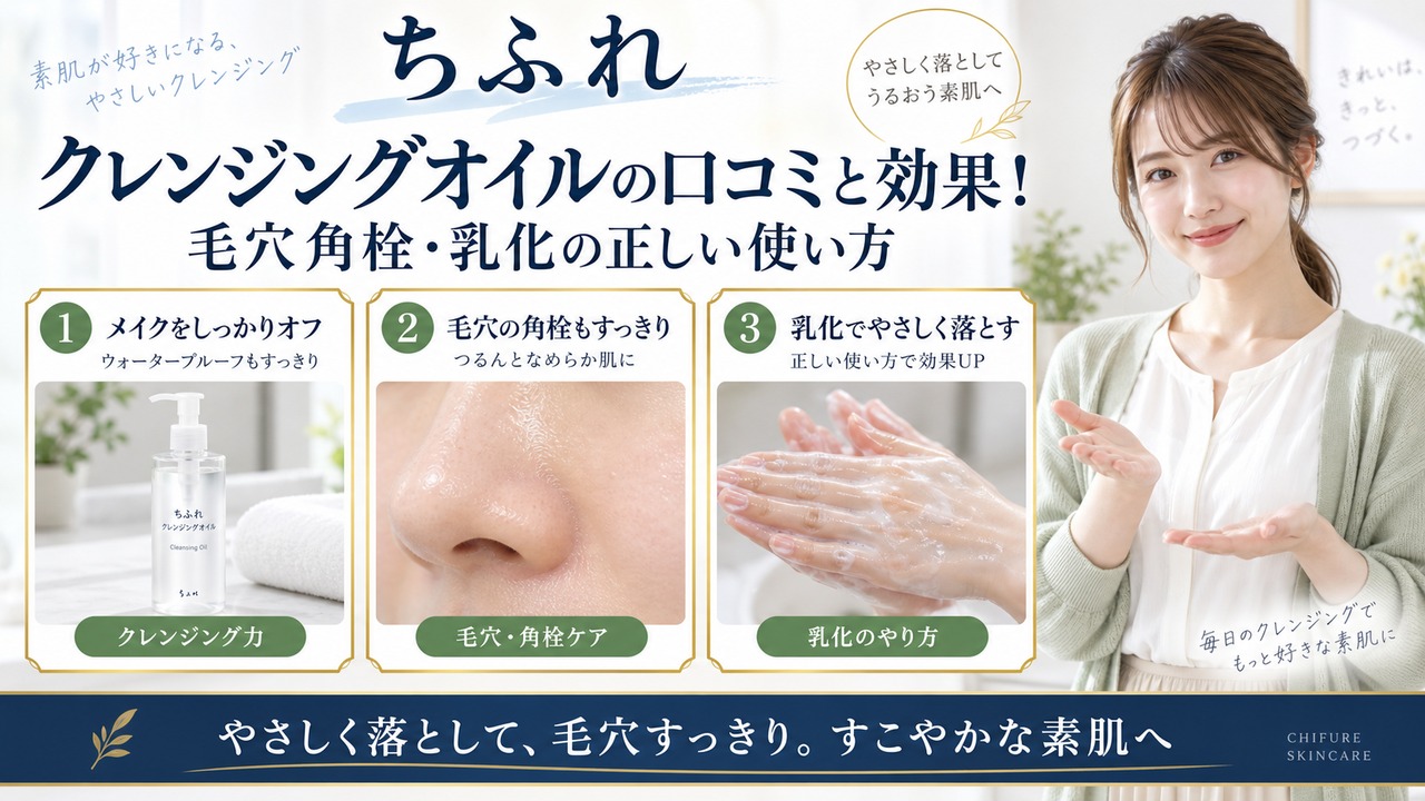 Chocobra 6063-chifure-cleansing-oil-review-effects eyecatch