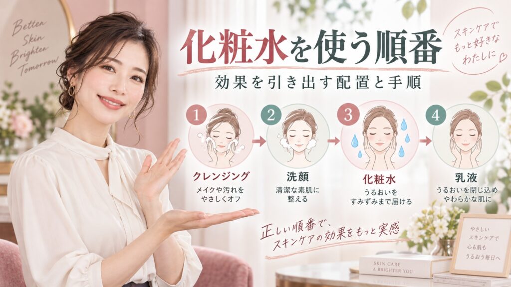 麗白ハトムギ化粧水の使う順番｜スキンケア効果を引き出す配置と手順 Beauty Board