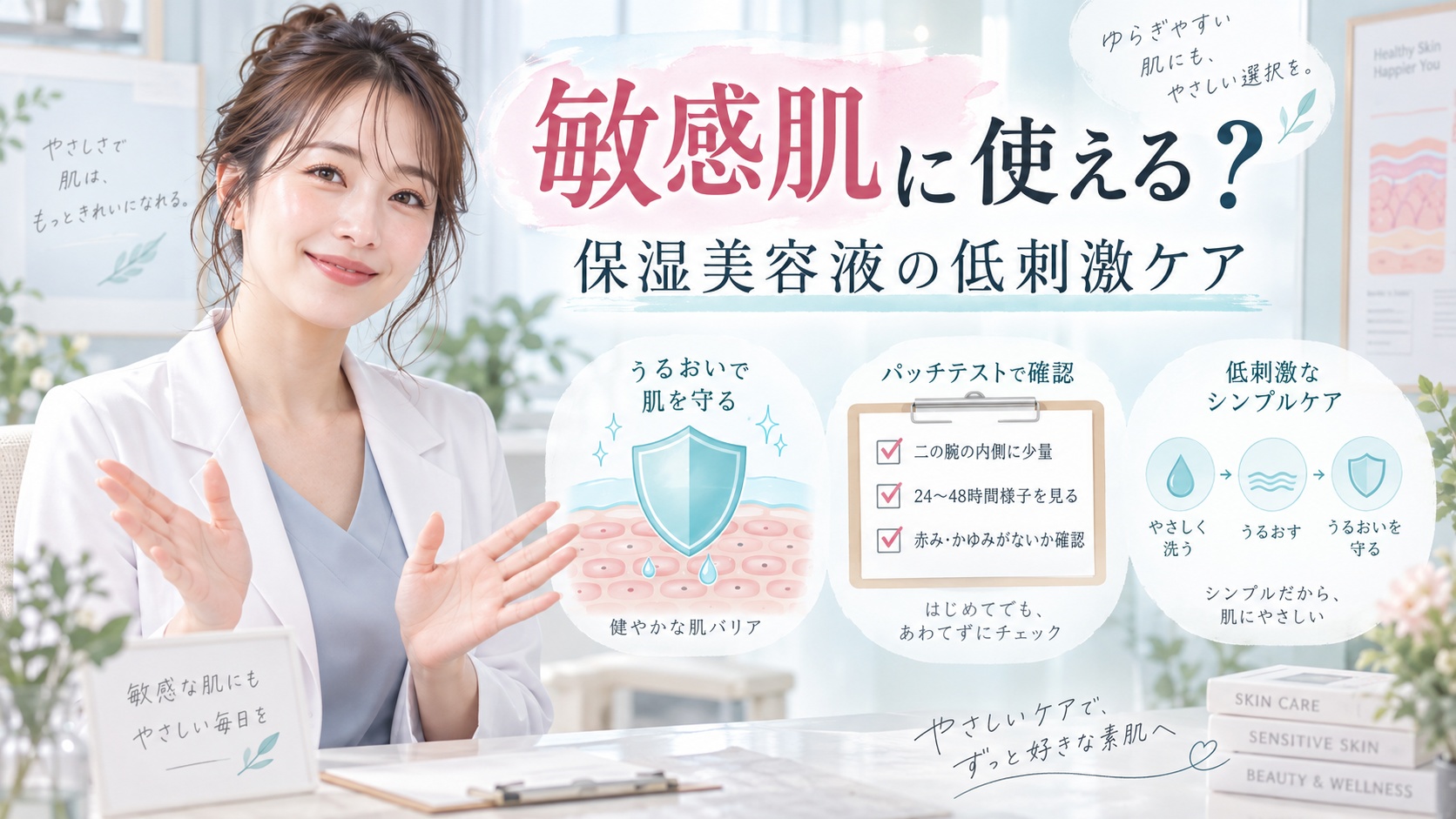 肌をうるおす保湿美容液は敏感肌に使える?低刺激ケアの鉄則 Beauty Board