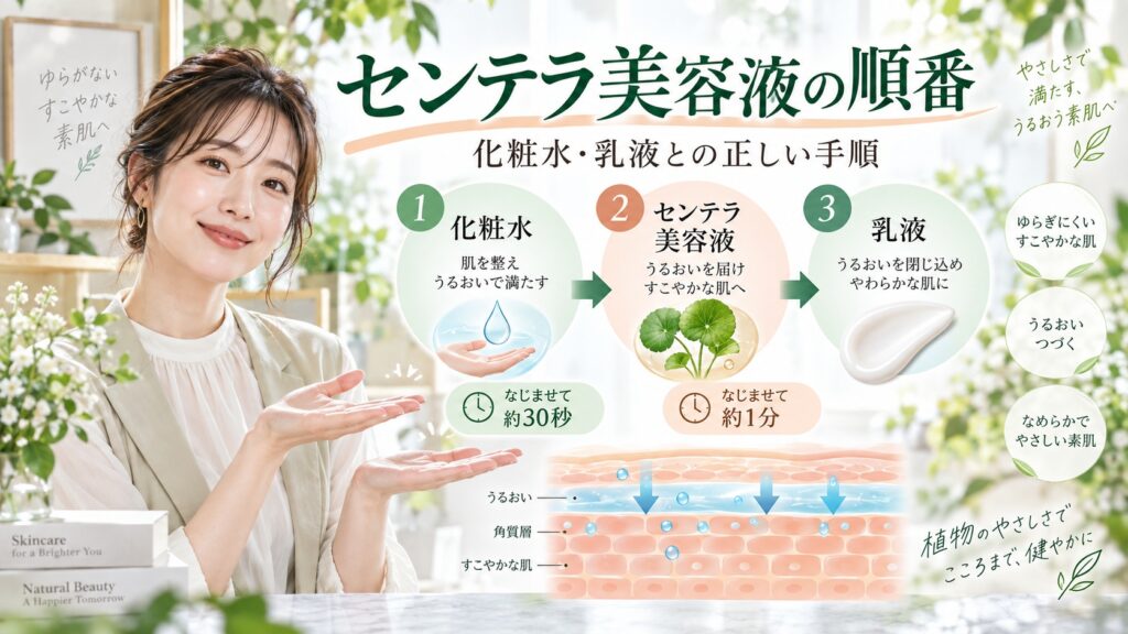 SKIN1004 センテラ アンプルの順番｜化粧水や乳液と重ねる正しい手順 Beauty Board