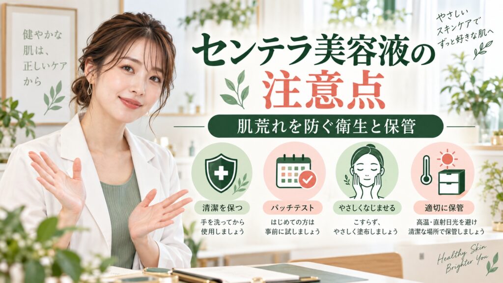 SKIN1004 センテラ アンプルの注意点｜肌荒れを防ぐ衛生と保管 Beauty Board