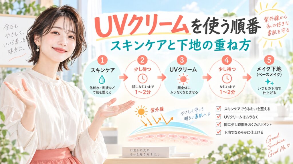 by365 パウダリーUVクリームの順番｜スキンケアと下地の重ね方 Beauty Board