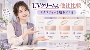 by365 パウダリーUVクリームを他社比較｜テクスチャーと崩れにくさ Beauty Board