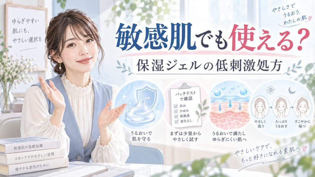 マニフィーク モイスチュアライジングジェルは敏感肌でも使える？刺激感と低刺激処方の秘密 Beauty Board