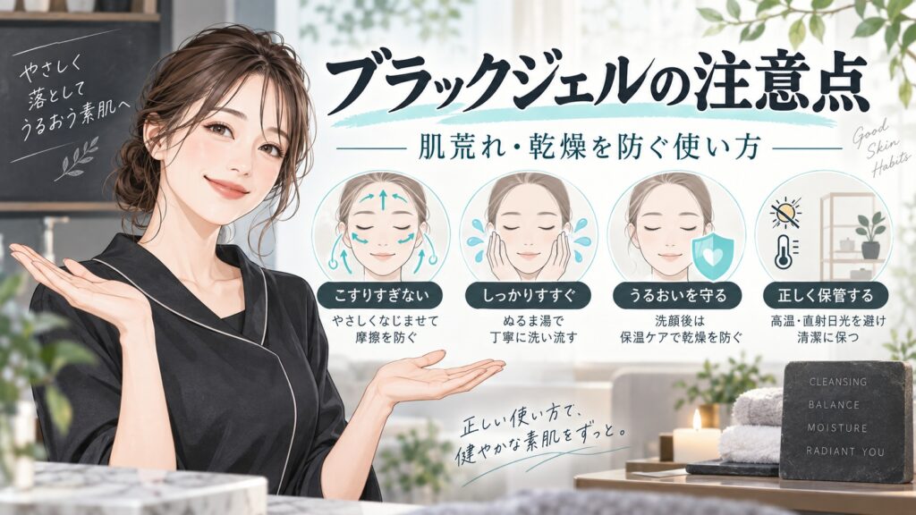 ビオレ メイク落とし ブラックジェルの注意点｜肌荒れ・乾燥を防ぐ正しい使い方 Beauty Board
