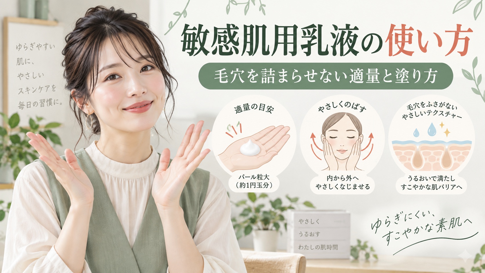 無印良品 乳液 敏感肌用 しっとりタイプの正しい使い方|毛穴を詰まらせない適量と塗り方 Beauty Board