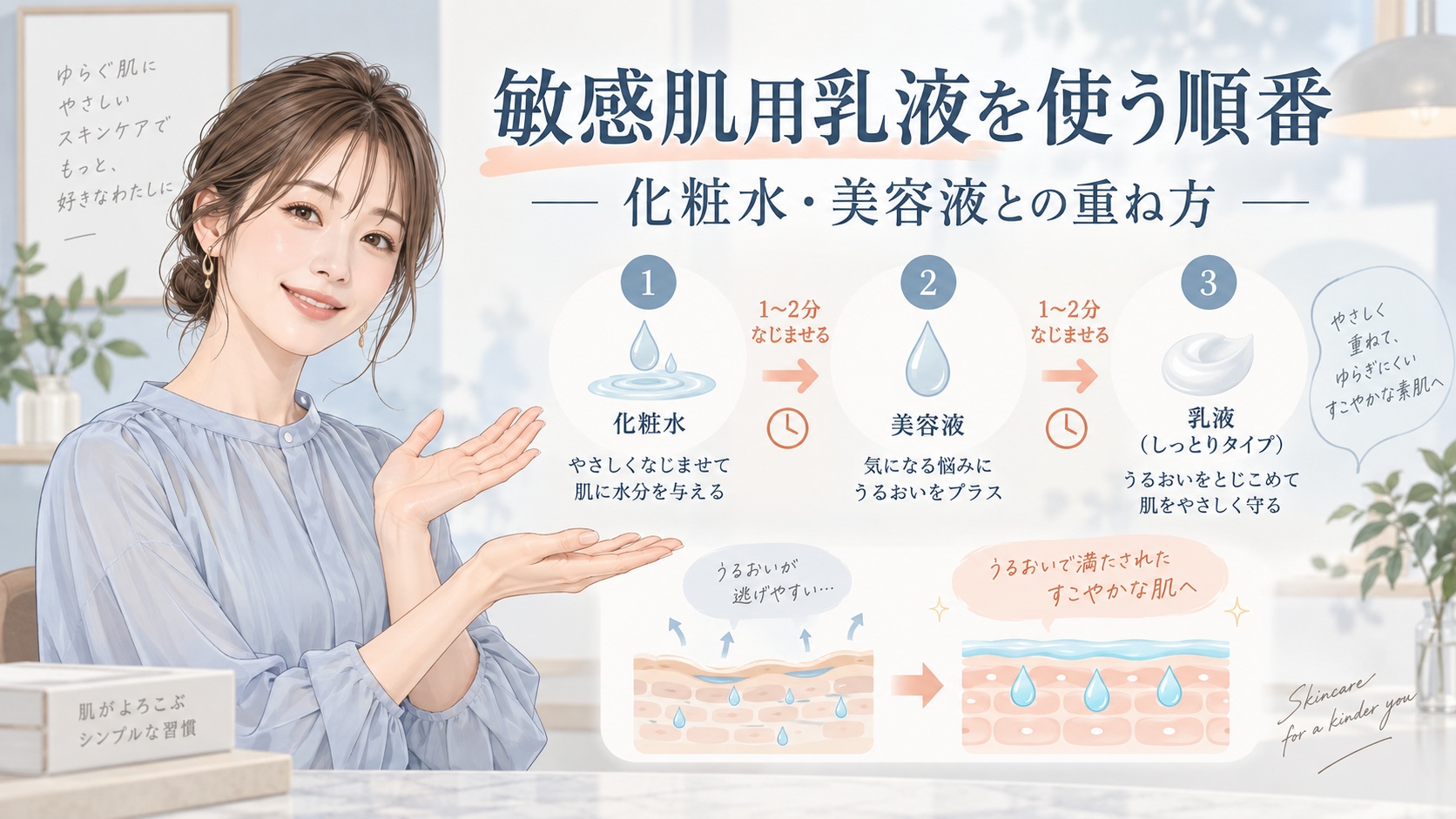 無印良品 乳液 敏感肌用 しっとりタイプの使う順番|化粧水・美容液との重ね方 Beauty Board