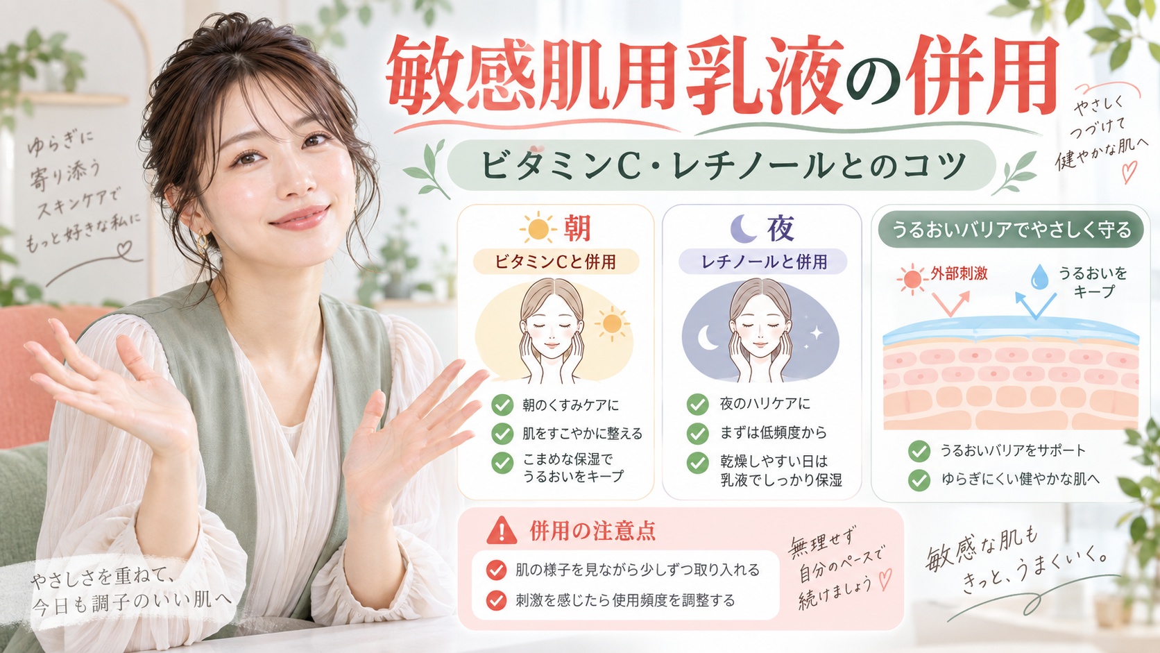 無印良品 乳液 敏感肌用の組み合わせ相性|ビタミンCやレチノール併用のコツ Beauty Board