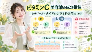 モイスチュアマイルド C100の成分相性｜レチノール・ナイアシンアミド併用のコツ Beauty Board