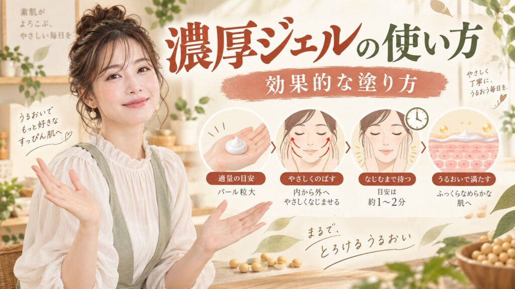 なめらか本舗 とろんと濃ジェル エンリッチの使い方！効果的な塗り方 Beauty Board