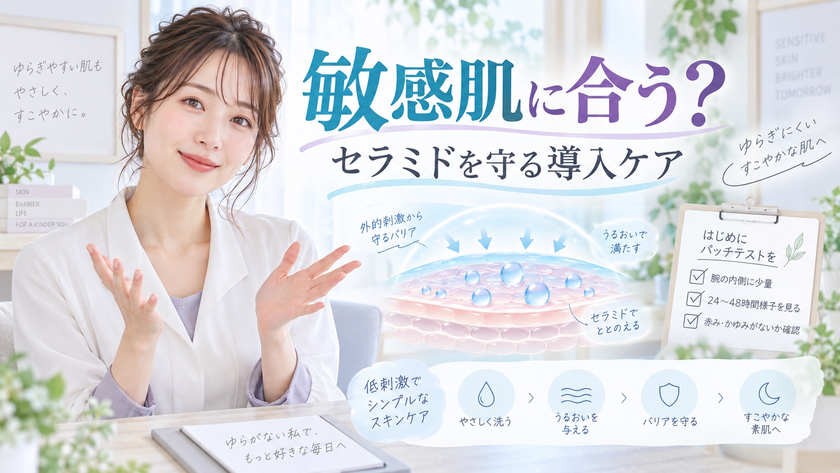 セラムヴェール ディープリペアは敏感肌に合う?セラミド改善 Beauty Board
