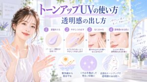 スキンアクア トーンアップUVラベンダーの使い方！透明感の出し方 Beauty Board