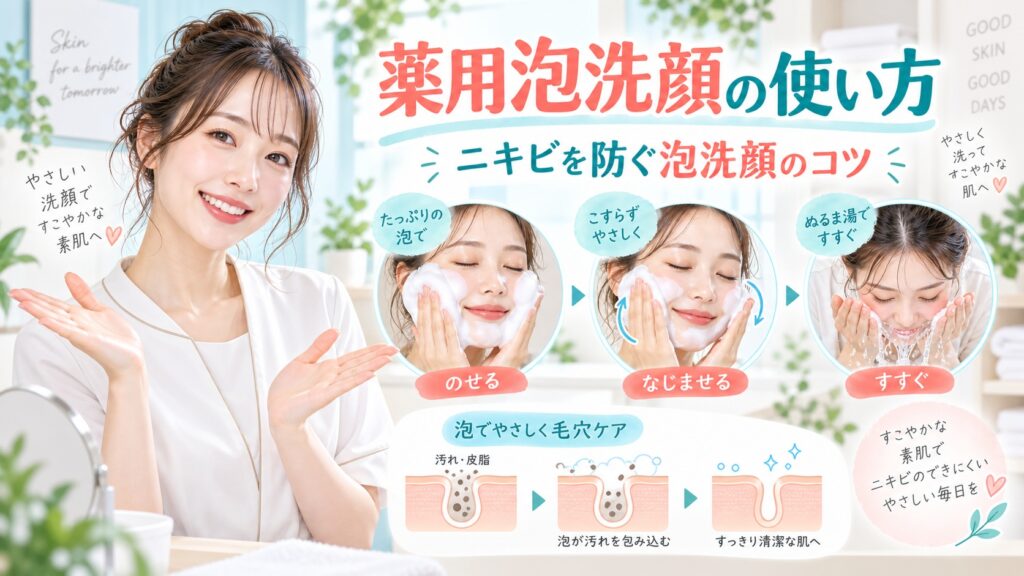 なめらか本舗 薬用泡洗顔の使い方！ニキビを防ぐプッシュ泡洗顔のコツ Beauty Board