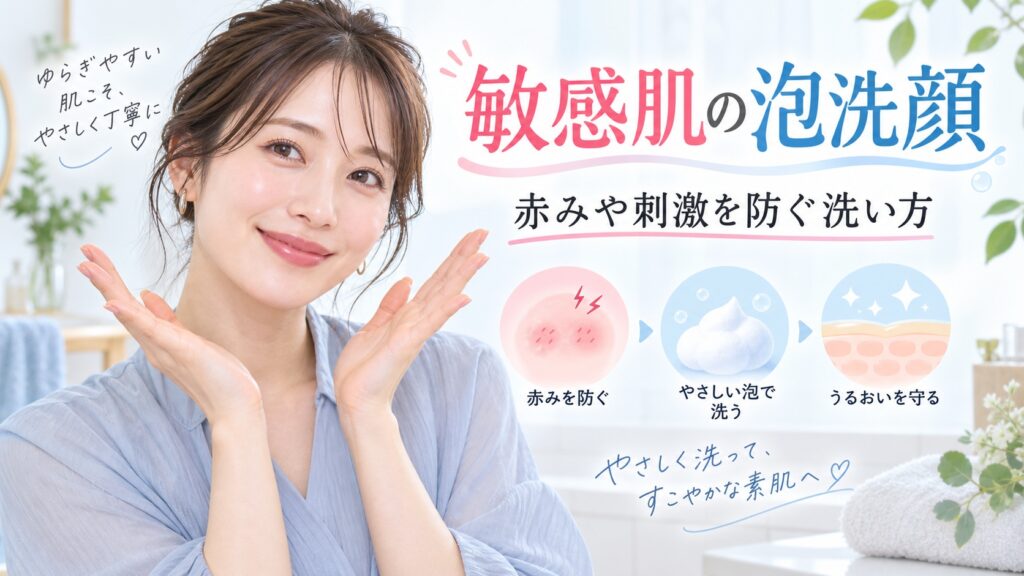 スキンライフ泡洗顔は敏感肌でも使える？赤みや刺激を防ぐ洗顔法 Beauty Board