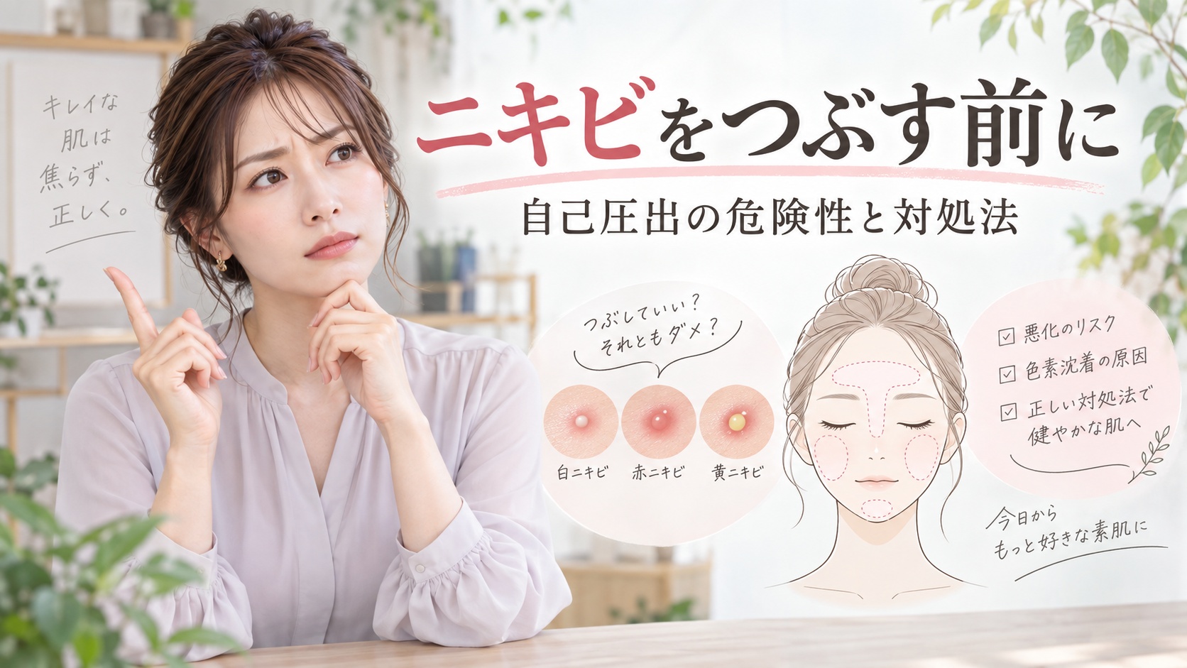 つぶしていいニキビはある?自己圧出の危険性と正しいニキビ対処法 Beauty Board