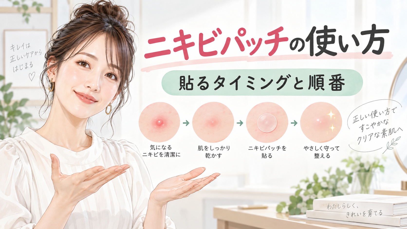 ニキビパッチの使い方!貼るタイミングや順番・効果を高める貼り方 Beauty Board