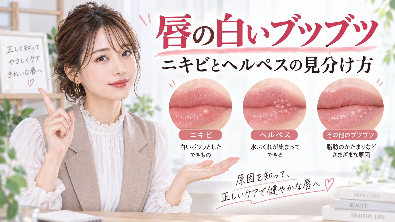 唇の白いニキビの原因と治し方!ヘルペスやブツブツとの見分け方 Beauty Board