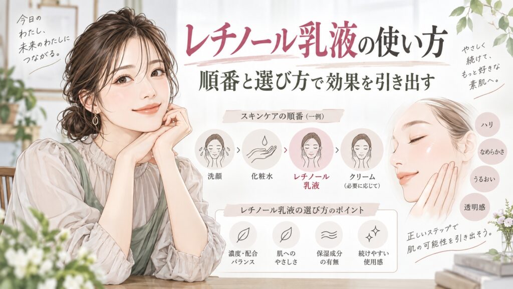 レチノール乳液の使い方と順番！効果を引き出すおすすめの選び方 Beauty Board