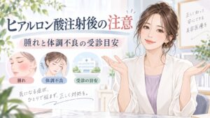 ヒアルロン酸注射後の腫れや体調不良の原因は？受診目安と正しい対処法 Beauty Board