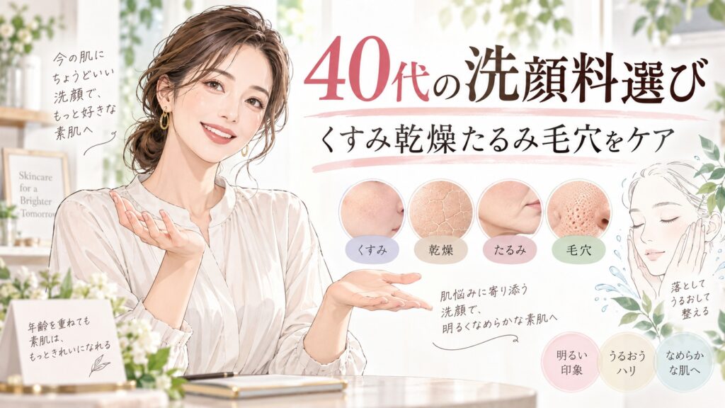 40代におすすめの洗顔料ランキング！くすみ・乾燥・たるみ毛穴をケアする選び方 Beauty Board