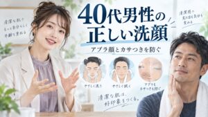 40代男性の正しい洗顔方法！加齢によるアブラ顔・カサつきを防ぐ洗顔料 Beauty Board