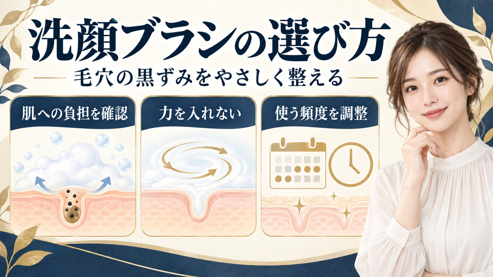 洗顔ブラシの選び方と毛穴の黒ずみをやさしく整える習慣のアイキャッチ