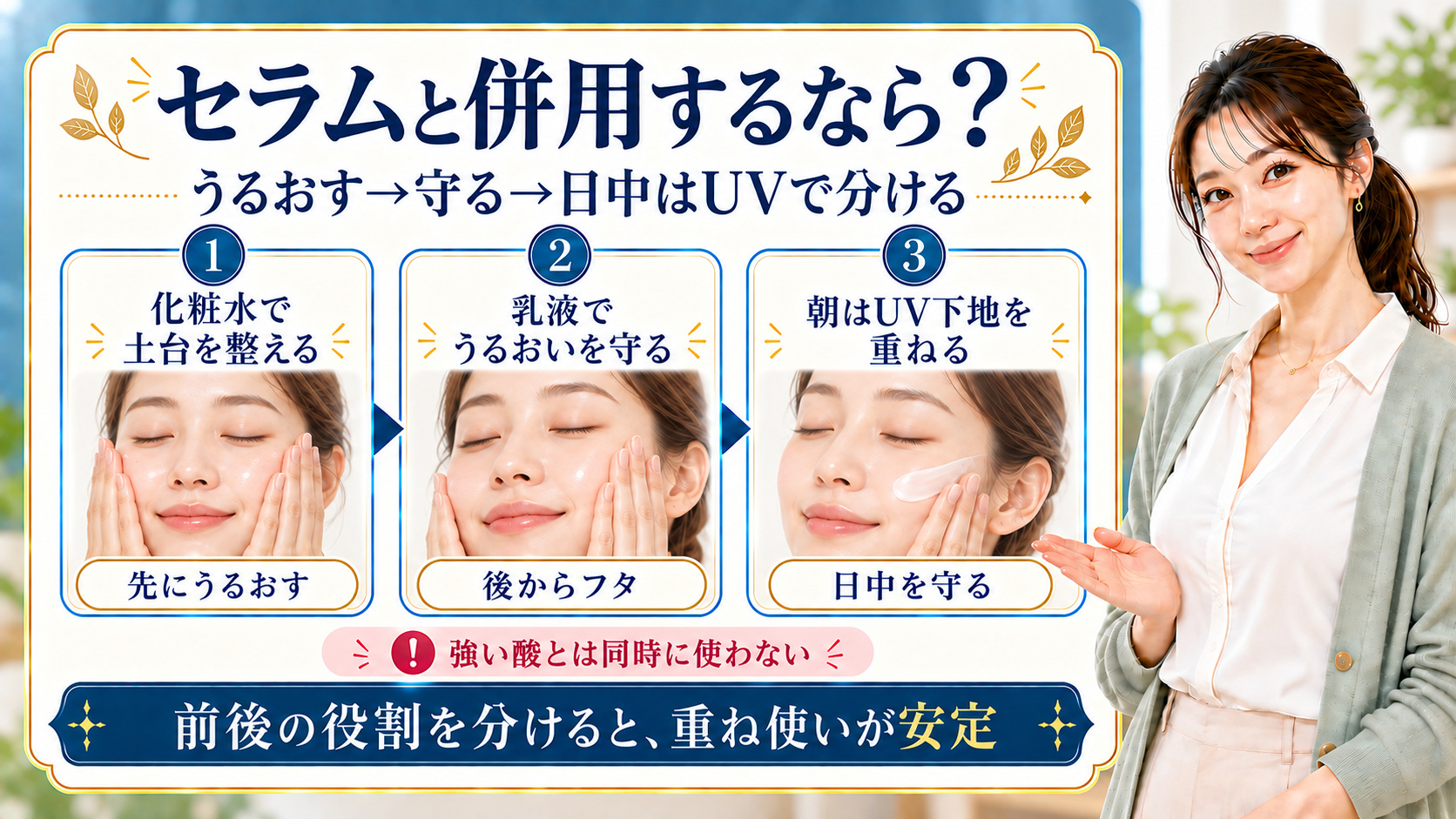 ダルバビタトーニングカプセルセラムと併用するアイテムの相性を3つの役割で解説するBeauty Board