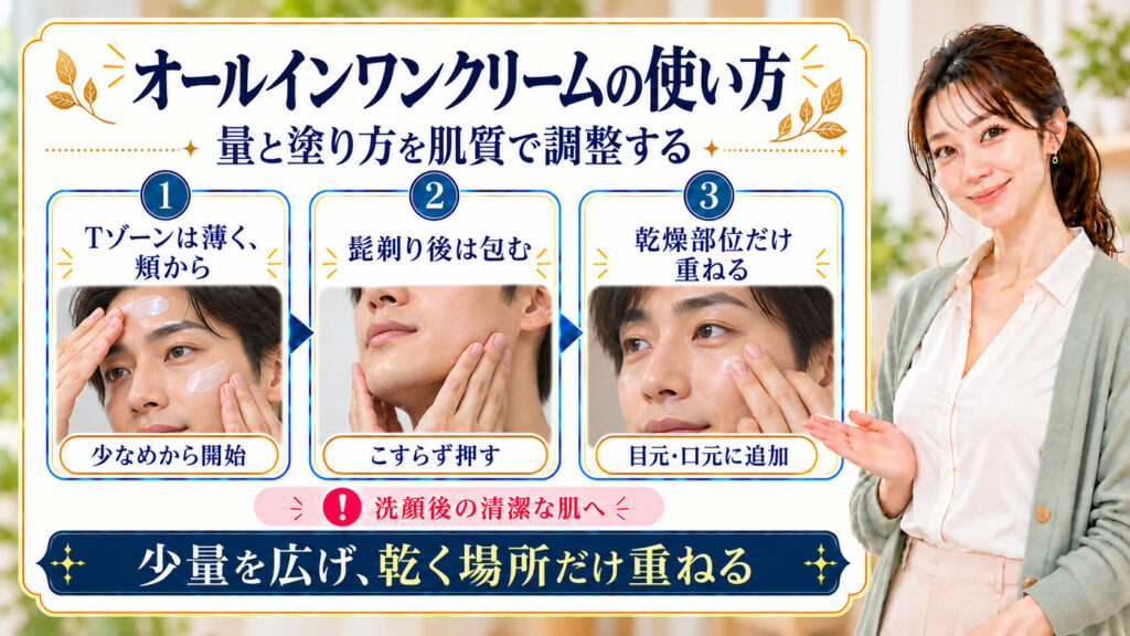 unoバイタルクリームパーフェクションの量と塗り方を3ステップで解説するBeauty Board