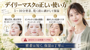 ミシャのデイリートーニングシートマスクの正しい使い方