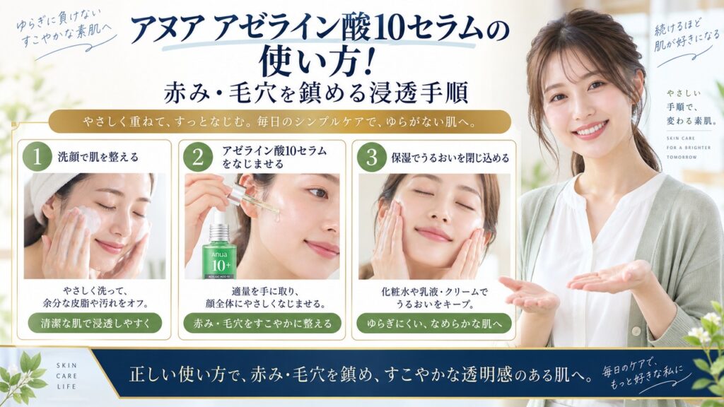 Chocobra 6713-anua-azelaic-acid-10-soothing-serum-usage eyecatch